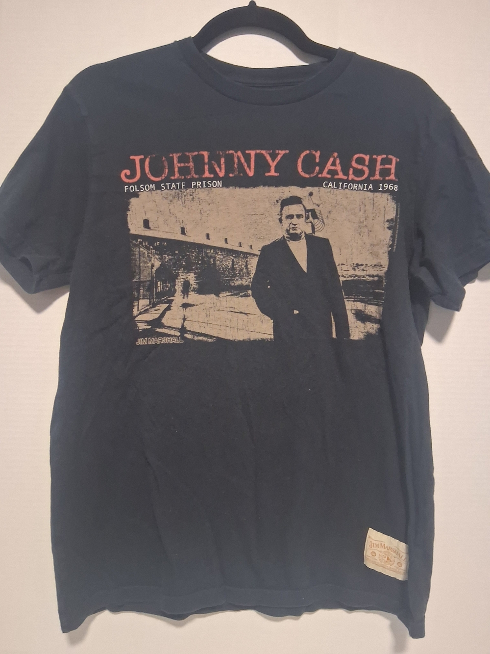 Johnny Cash Graphic Tee - Black M